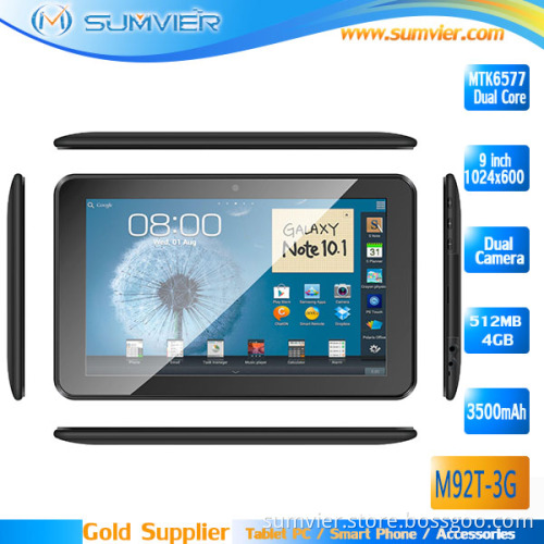 9inch 1024*600 Touch Screen Android 4.2 Pad with 4G Dual Core
